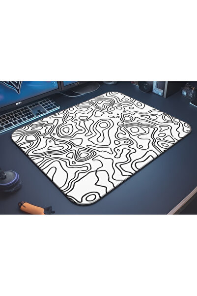 urzuva Gaming Oyuncu XL Mouse Pad Kaydırmaz Dikişli Mousepad 480x400x4 Mm Dikişli Premium Model