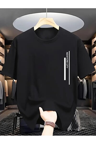 qubo sportswear & company Μπλουζάκι qubo Μαύρο NewYorkCity με στάμπα Oversize