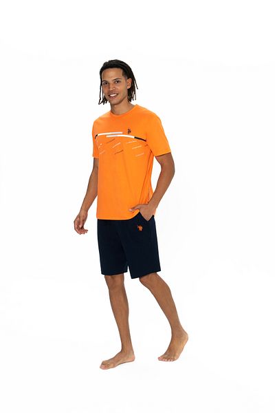 U.S. Polo Assn. Πόλο Ασν. Ανδρικά ρούχα με λαιμόκοψη με λεπτομέρεια τσέπης - SUM.E.BO1.N.N8.IEC8.L8DE2.EKKM25