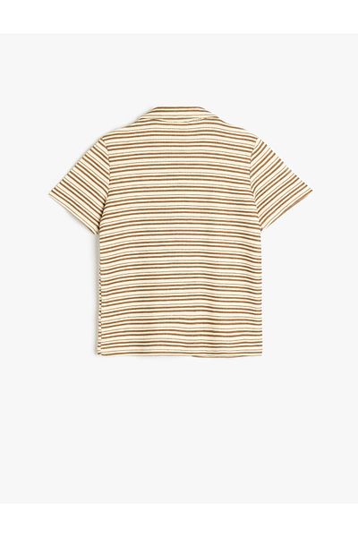 Koton White Polo Neck T-Shirt