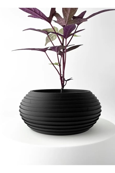 3D Brothers وعاء نباتات فرونس مع حامل وصينية تصريف