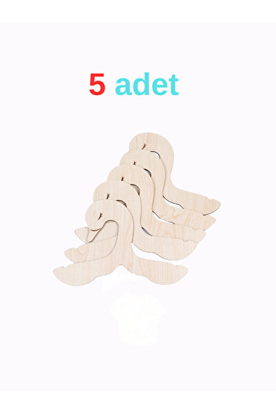 Natureplaydesign Bebekler ve Küçük Çocuklar İçin Kuğu Şeklinde Ahşap Kıyafet ...