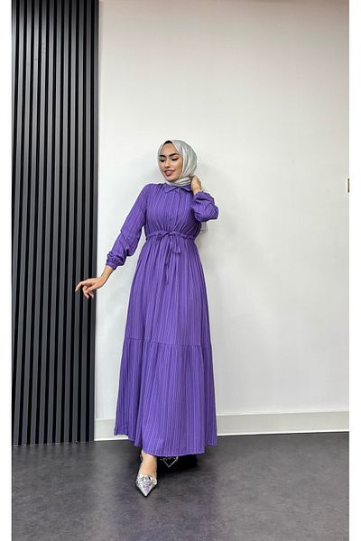FREEMİH TEKSTİL Lara Laced Wrapped Fabric Dress