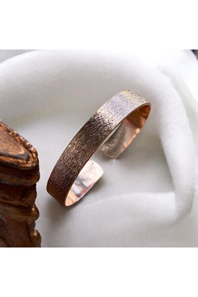 KEHRİBAREVİ EREĞLİ Saf Bakır Bileklik Antikçağ Dövme Desenli El Yapımı Dövme ...