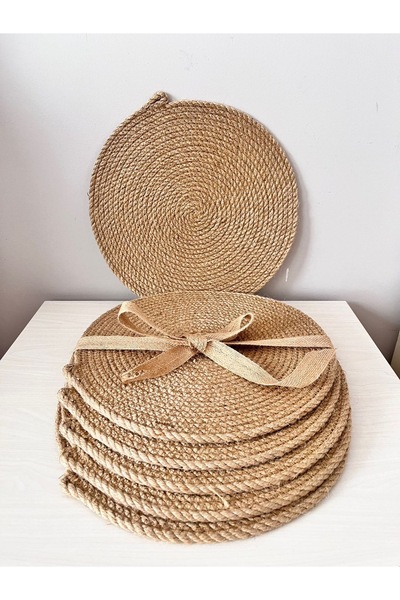 Bohemahomedecor Pletena juta Podmetač supla Stolni raner dekorativni omot za ...