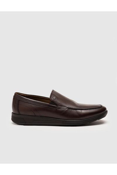 Cabani Genuine Leather Brown Men's Casual Shoes