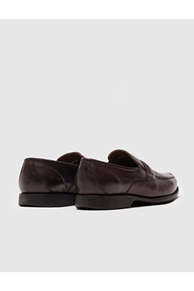Cabani Ανδρικά Loafer Casual Παπούτσια από γνήσιο δέρμα καφέ