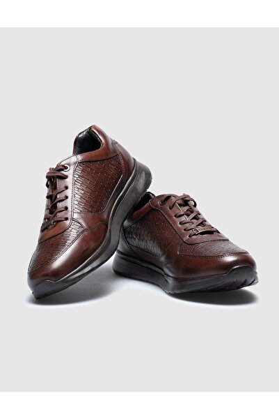 Cabani Ανδρικά αθλητικά παπούτσια με κορδόνια από γνήσιο δέρμα