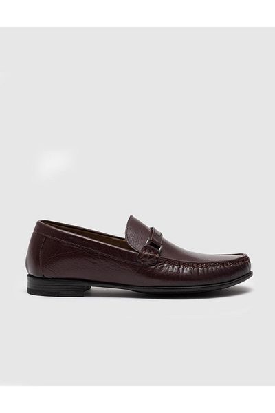 Cabani Genuine Leather Brown Men's Loafer