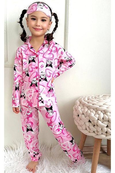 KOKOŞ BEBEK Kuromi Patterned Pajama Set