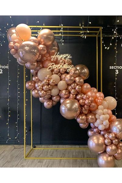 BALON DİYARI 50 Colorful Metallic Balloons - Premium Latex
