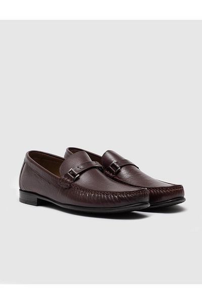Cabani Genuine Leather Brown Men's Loafer