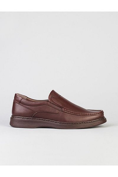 Cabani Classic Genuine Leather Brown Men's Casual Shoes