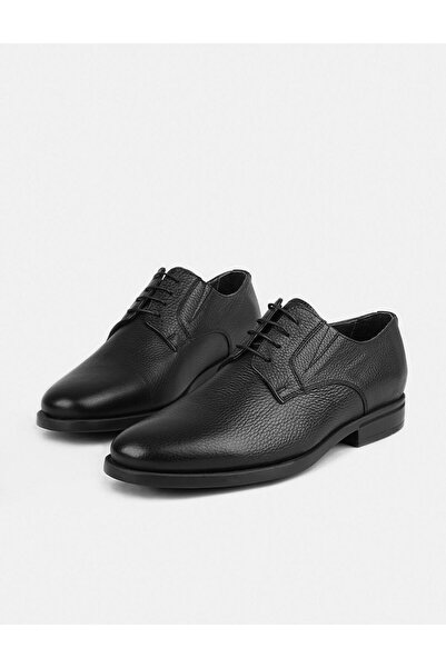Cabani Erkek Hakiki Deri Siyah Eva Tabanlı Günlük Ayakkabı
