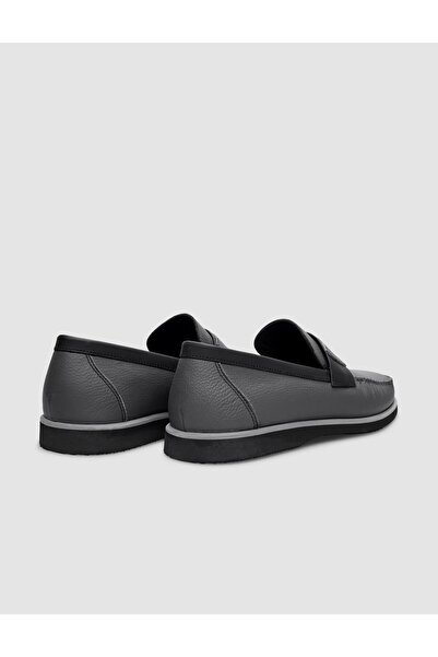 Cabani Ανδρικά casual παπούτσια από γνήσιο δέρμα με λεπτομέρεια γκρι ζώνης