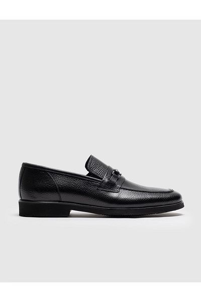 Cabani Genuine Leather Black Men's Classic Shoes