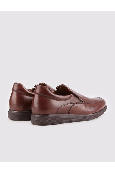 Cabani Hakiki Deri Kahverengi Erkek Günlük Ayakkabı