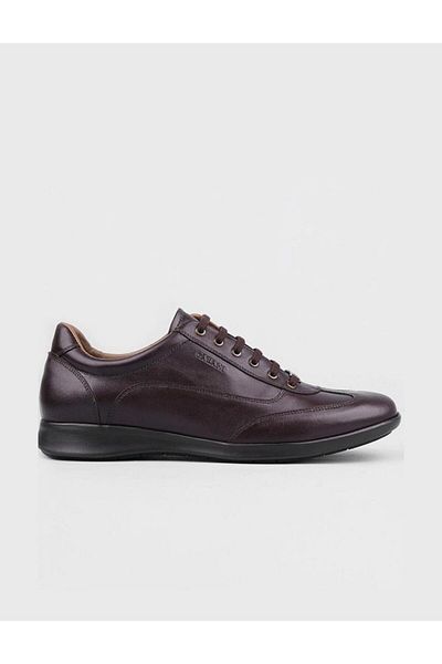 Cabani Lace-up Genuine Leather Brown Men's Casual Shoes