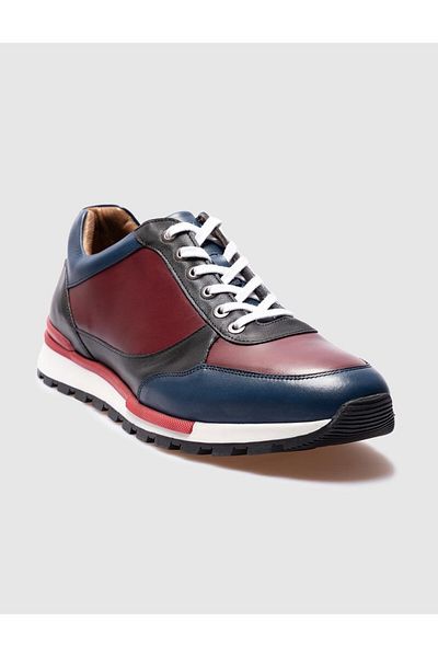 Cabani Light Thermo Sole Genuine Leather Black Lace-Up Men's Sports Shoes