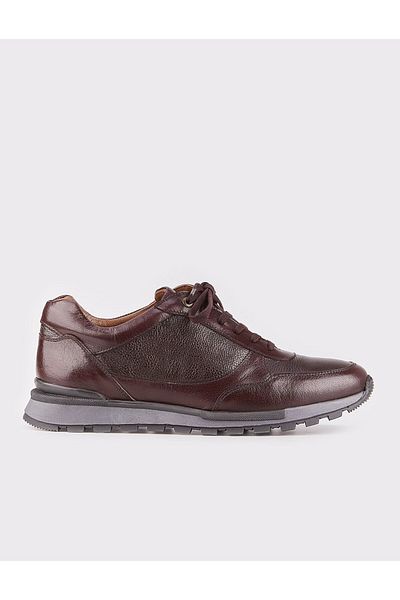 Cabani Genuine Leather Coated Lace-Up Men's Casual Shoes