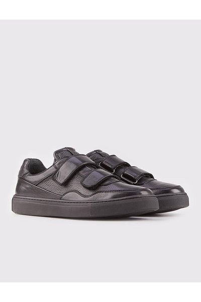 Cabani Genuine Leather Men's Sports Black Shoes