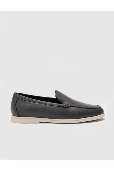 Cabani Men's Gray Genuine Leather Casual Shoes