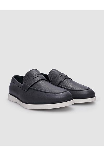 Cabani Men's Gray Casual Shoes - 100% Genuine Leather