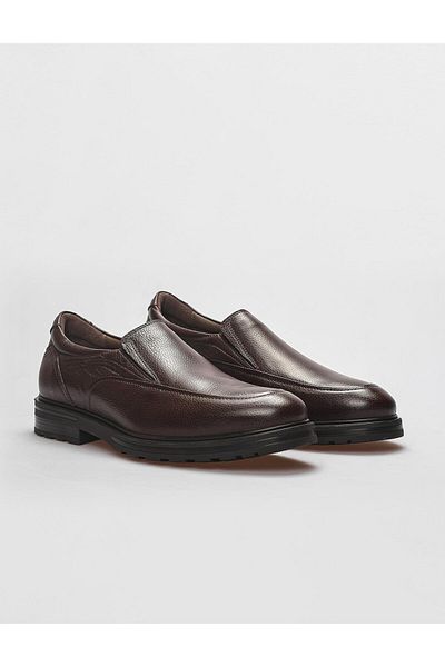 Cabani Genuine Leather Brown Men's Casual Shoes