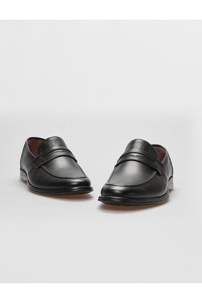 Cabani Μαύρα ανδρικά παπούτσια casual από γνήσιο δέρμα