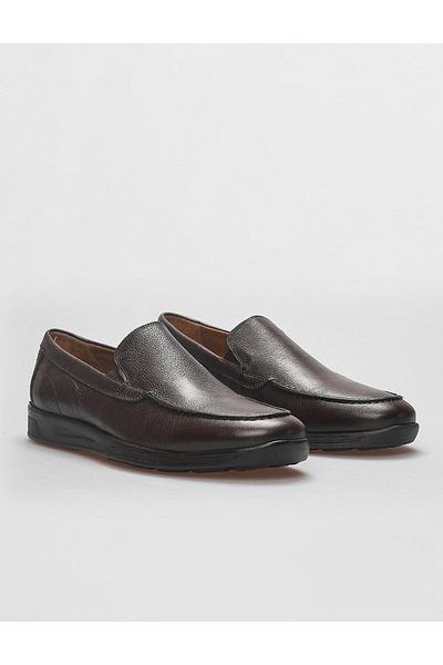 Cabani Genuine Leather Brown Men's Casual Shoes