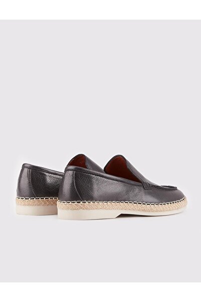 Cabani Genuine Leather Men's Casual Black Shoes