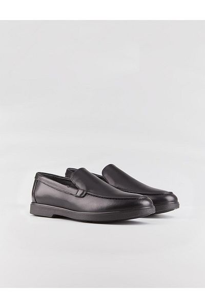 Cabani Black Genuine Leather - Men's Casual Non-Slip Sole Shoes