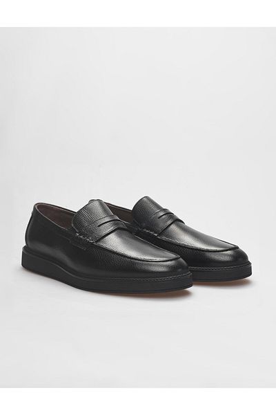 Cabani Genuine Leather Men's Black Sneakers