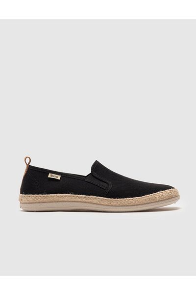 Cabani Men's Casual Black Straw Shoes