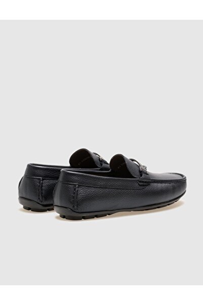 Cabani Мъжки мокасини от естествена кожа с кафява катарама