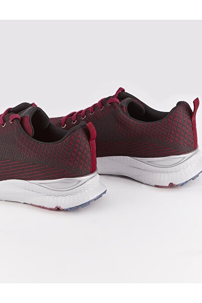 Cabani Πλεκτά Claret Red Lace-Up Ανδρικά αθλητικά παπούτσια