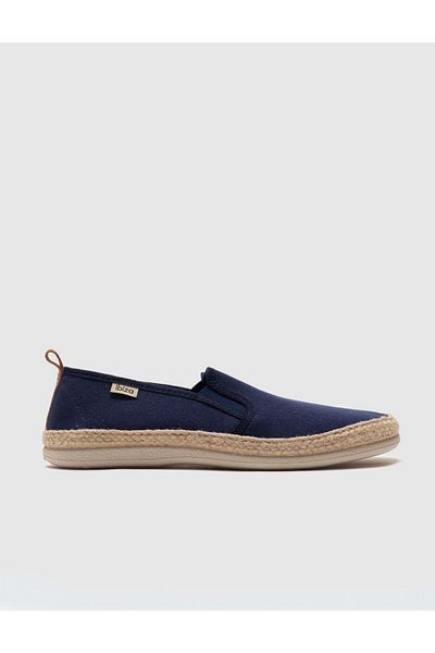 Cabani Men's Daily Navy Blue Straw Shoes