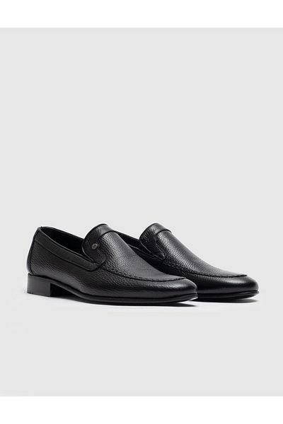 Cabani Genuine Leather Black Men's Classic Shoes