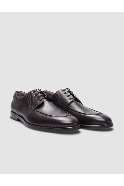 Cabani 100% Genuine Leather Brown Laced Leather Injection Men's Classic Shoes