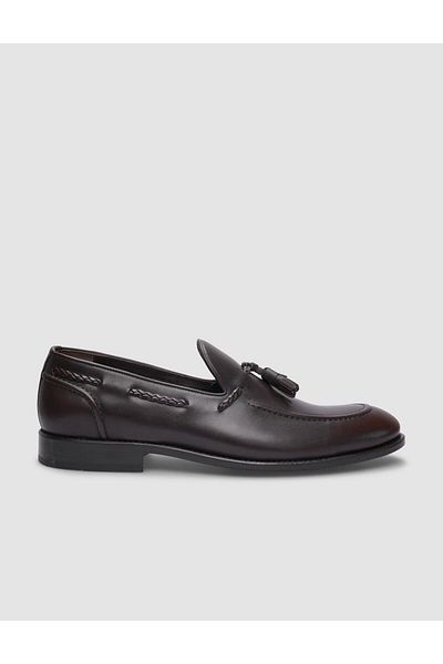 Cabani Men's Classic Shoes - 100% Genuine Leather, Brown Leather, Injection