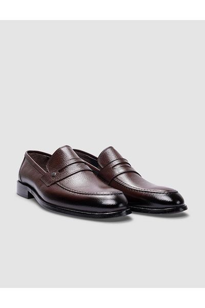 Cabani 100% Genuine Leather Brown Men's Classic Shoes