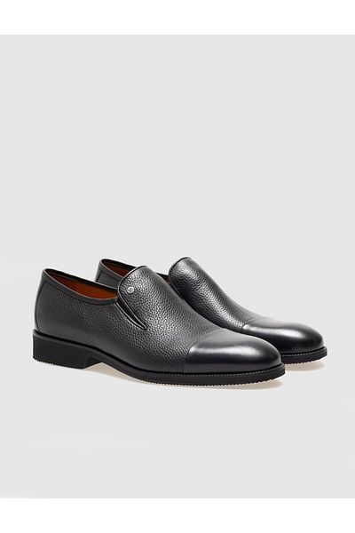 Cabani Genuine Leather Black Men's Classic Shoes