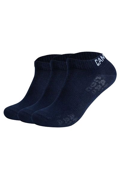 Camp David Herren Sneakersocken, 3er Pack - Action-Mesh Cotton Sneaker 3P, Logo
