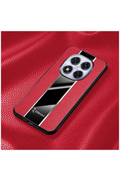 Zebana Xiaomi Redmi Note 14 Pro 5g Compatible Case Zebana Premium Leather Case Red