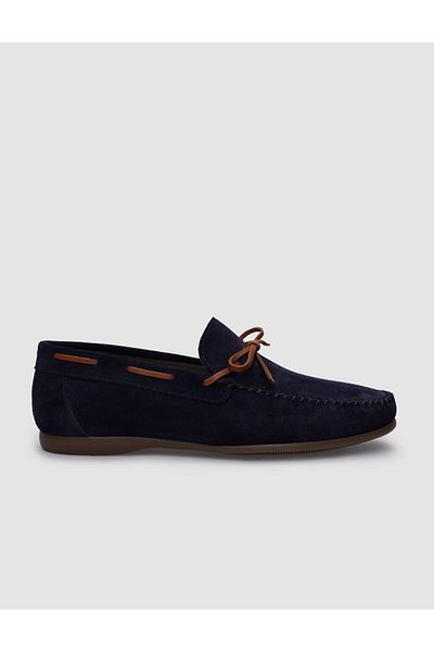 Cabani Navy Blue Suede Men's Loafer - 100% Genuine Leather