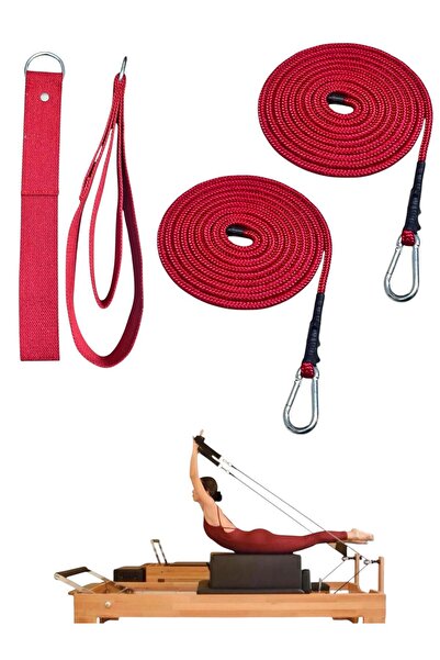 Remege Spor Malzemeleri 1 Çift Pilates Reformer Halatı + Siyah Pilates Reform...
