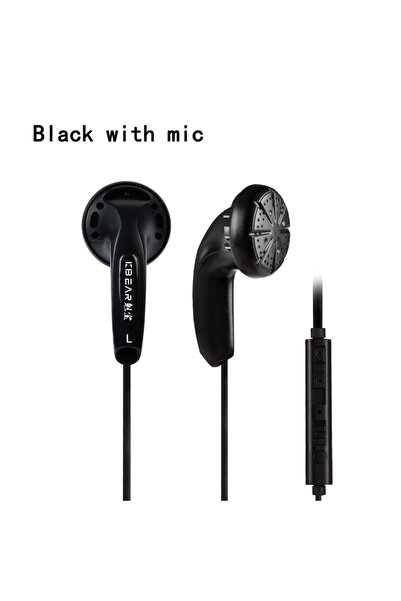 Choice سماعة أذن KBEAR Stellar HIFI سوداء بميكروفون ديناميكي مقاس 15.4 مم وشا...