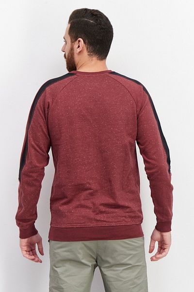 Sovereign Code Men Crew Neck Ranger Long Sleeves Sweatshirt, Burgundy
