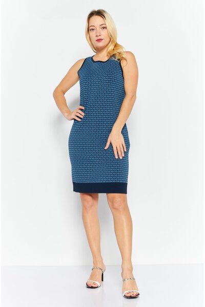 Michael Kors Women Allover Print Mini Dress, Blue