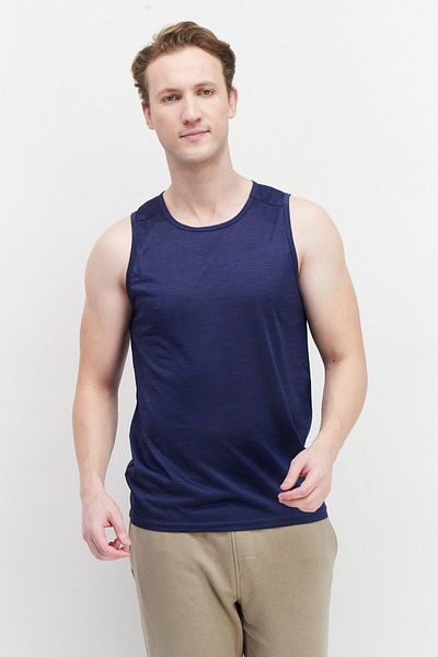 RBX Men Sportswear Fit Training Tank Top, Navy Blue